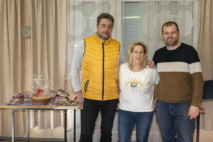 v.l. Manuel und Andrea Winkler vom Gleisdreieck und Manuel Edlinger