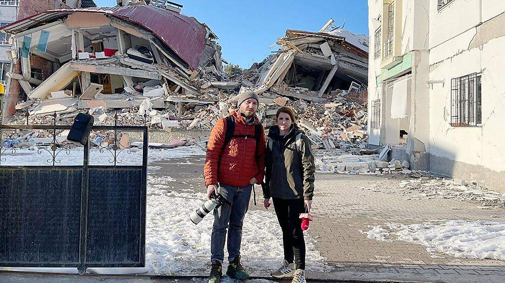 Weltjournal: Kameramann Marcus Walter und Vanessa Böttcher im Erdbebengebiet 