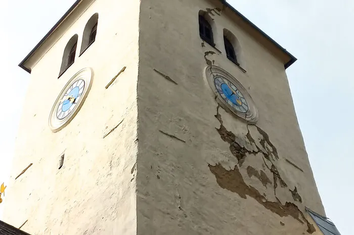 Einen neuen Anstrich soll die Fassade im kommenden Frühjahr erhalten.