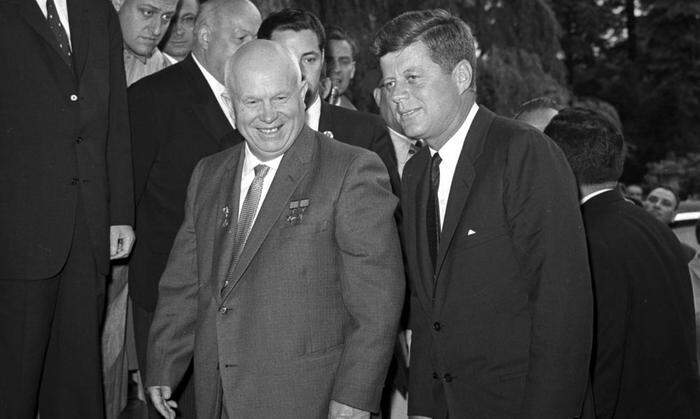John F. Kennedy und Nikita Chruschtschow in Wien 