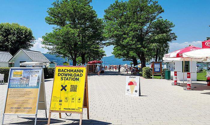 Und auch im Strandbad gibt es eine Bachmann-Download-Station