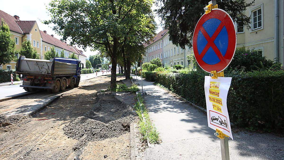 Seit Montag herrscht ein Parkverbot im Bereich des Baumbachplatzes