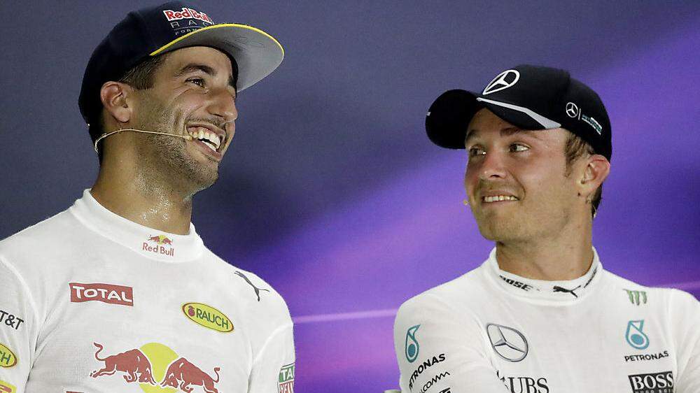 Für Ricciardo (links) wird Rosberg Weltmeister