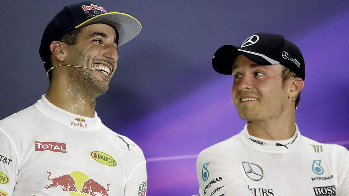 Für Ricciardo (links) wird Rosberg Weltmeister