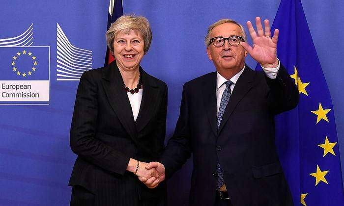 Auf (vorläufiger) Abschiedstour: Theresa May bei Jean-Claude Juncker