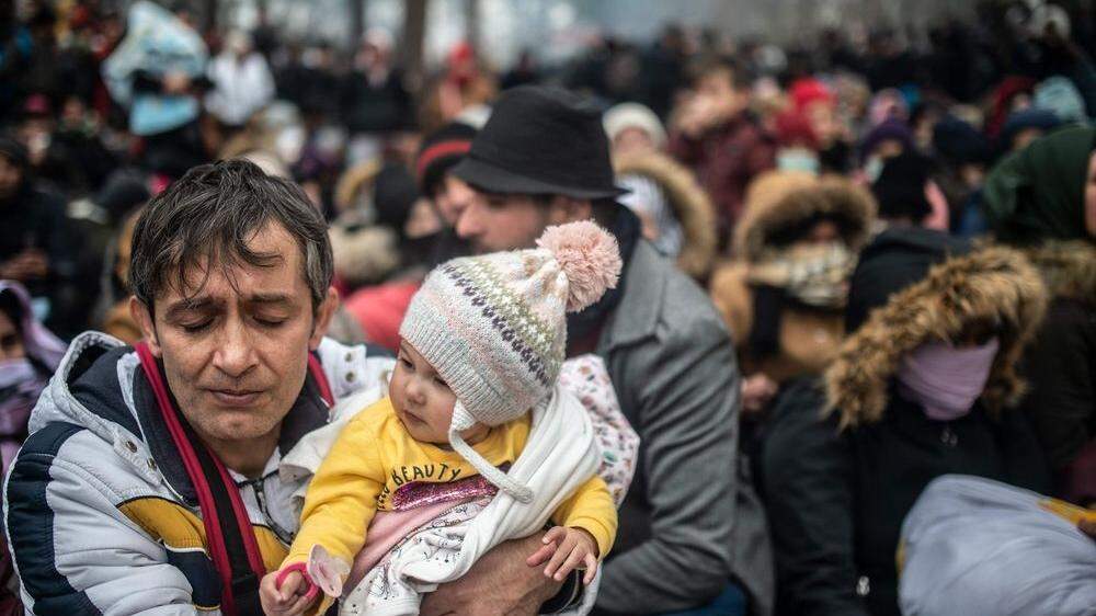 Flüchtlingselend an der türkisch-griechischen Grenz