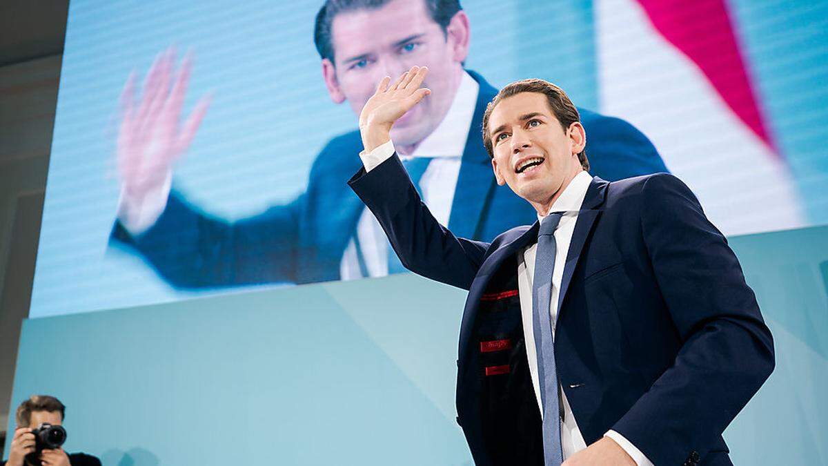 Der damalige ÖVP-Chef Sebastian Kurz nach der Nationalratswahl 2019