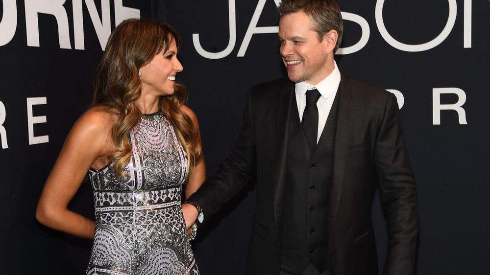 Matt Damon mit Ehefrau Luciana Barroso