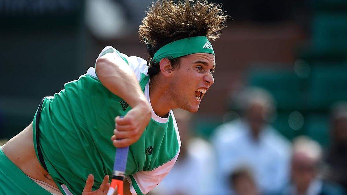 Volle Power bei Dominic Thiem