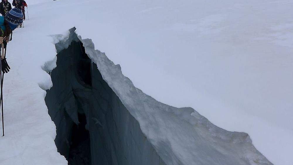 Der Tourengeher stürzte auf dem Großvenediger in eine Gletscherspalte - Symbolfoto
