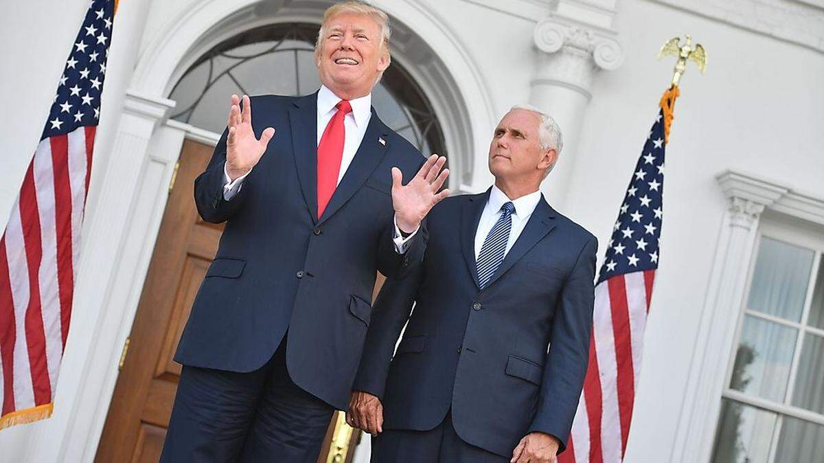 Donald Trump und sein Vize Mike Pence 