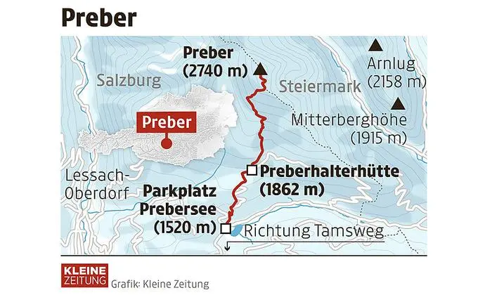 Die Route auf den Prever