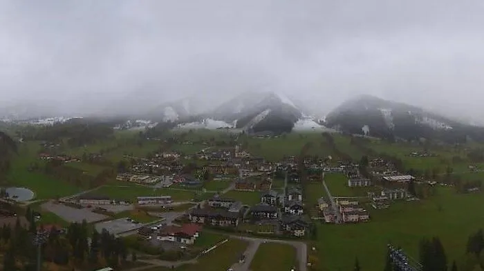 In der Ramsau gab's Montagfrüh Schneeregen