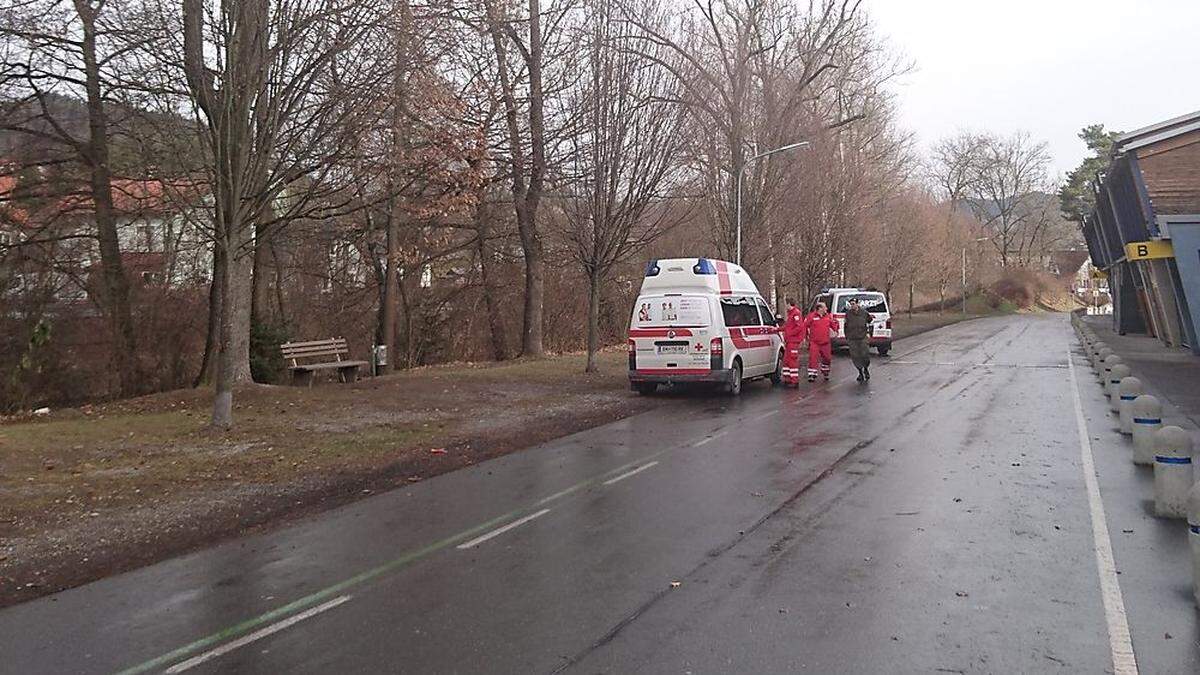 Rettungseinsatz am Murufer