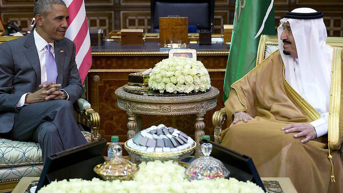 Barack Obamas Treffen mit König Salman in  Saudi-Arabien