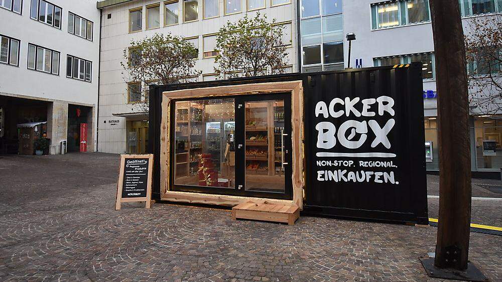 Samstag wurde die neue Ackerbox am Standesamtsplatz eröffnet