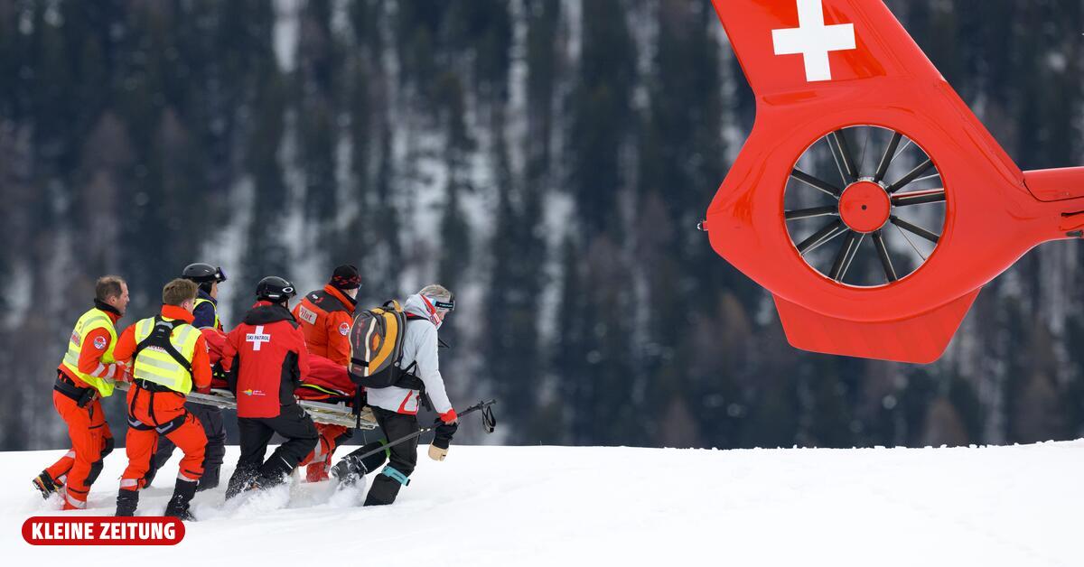 Swiss woman Gisin has already undergone two operations after horrific fall