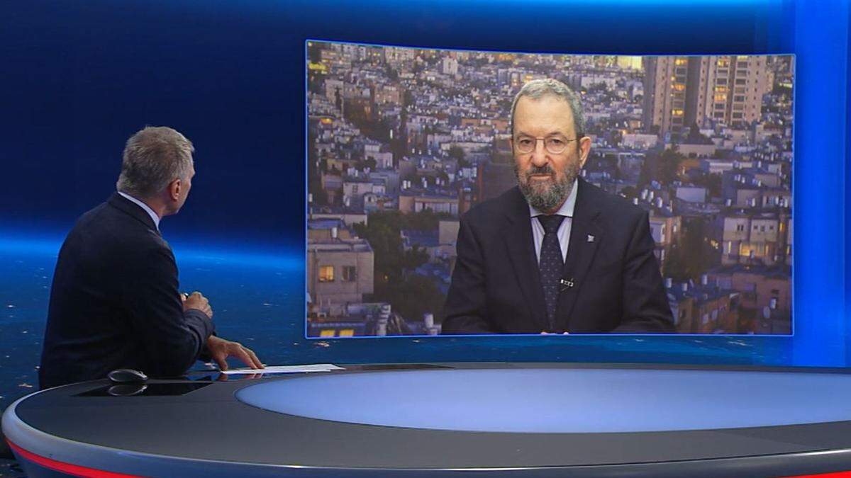 Der ehemalige israelische Regierungschef Ehud Barak stand Armin Wolf in der ORF-ZiB2 Rede und Anwort