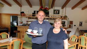  Vasileios Kostoulagiannis und seine Frau Eleni Panagiotidou haben das Lokal am Feldkirchner Flugplatz übernommen