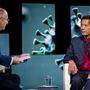Ferdinand Wegscheider mit dem Virologen Sucharit Bhakdi in ServusTV