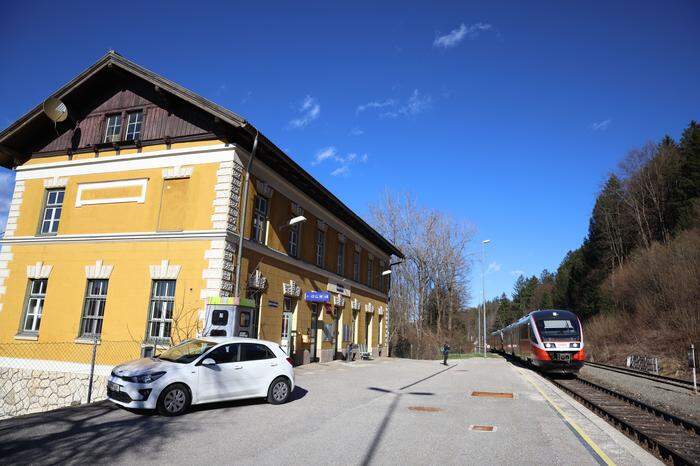 Der Bahnhof Tainach-Stein steht unter Denkmalschutz
