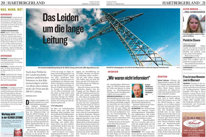 Der Bau der 380kV-Leitung durch die Oststeiermark beherrschte im ersten Jahrzehnt des neuen Jahrtausends die Schlagzeilen.