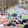 Proteste am Tag der Pflege auch in Graz. 