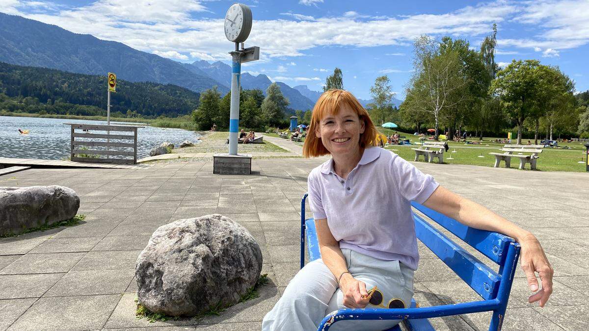 Christiane Wassertheurer im Strandbad Hermagor am Pressegger See