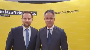 Kurt Hohensinner (rechts) und Markus Huber wollen einen „Kurswechsel“ in Graz