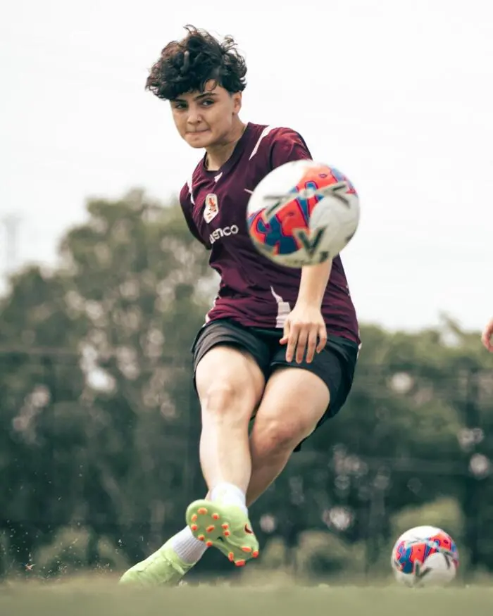 Teamkollegin Fatemeh Pasandideh