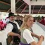 Renate Linortner mit ihren Mitmusikanten in Tansania