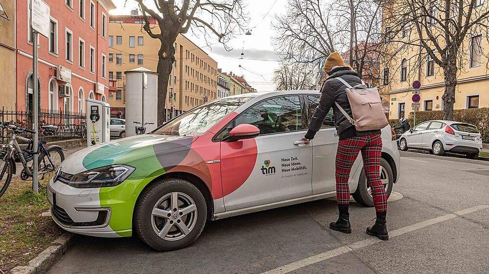 E-Mobilität steht in Graz stark im Zeichen von E-Carsharing via Tim