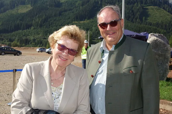 Waltraud Klasnic, Vorsitzende des Universitätsrates der Montanuniversität und Leopold Schöggl.