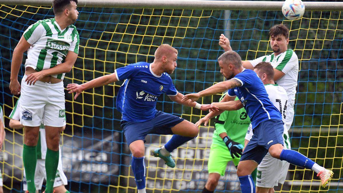 Viel Action und viele Tore beim 3:3 von Hermagor gegen Greifenburg