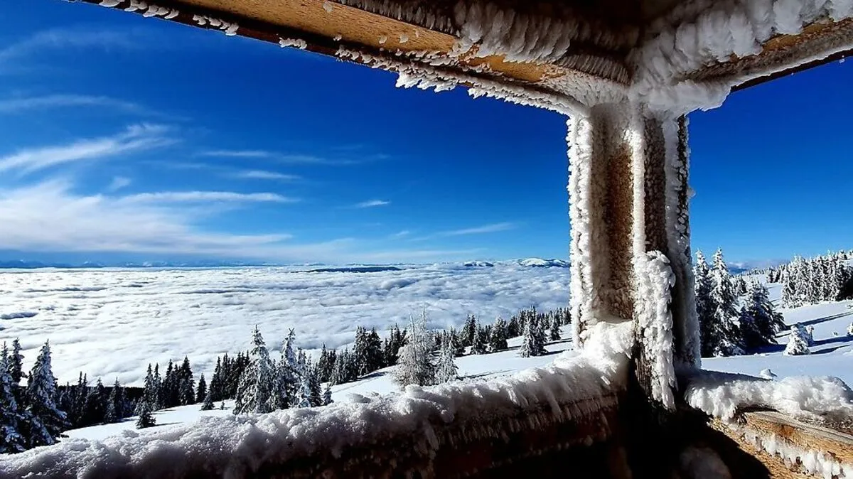 25 Zentimeter Neuschnee waren es im Bereich der Koralpe - wo auch das Foto von Leser-Reporterin Marleen  Mitteregger enstand