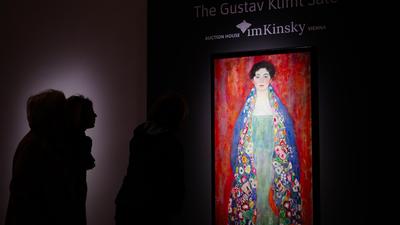 Blick auf das „Bildnis Fräulein Lieser" von Gustav Klimt