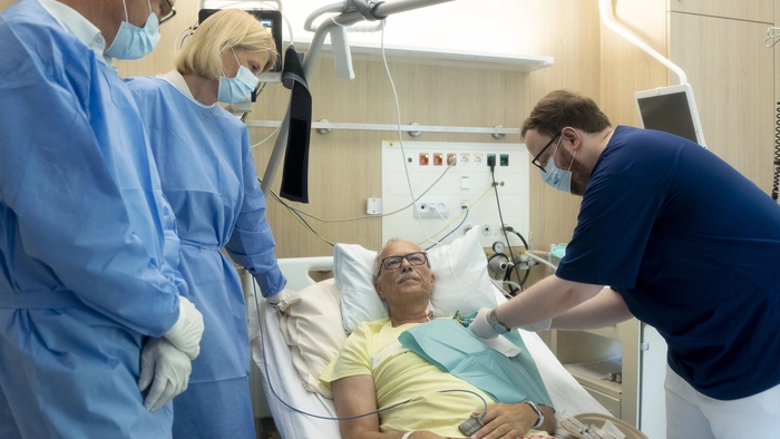 Tag 0: Die gentechnologisch veränderten Zellen werden dem Patienten wieder verabreicht