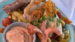 Der Grillteller im Strandhotel Pichler