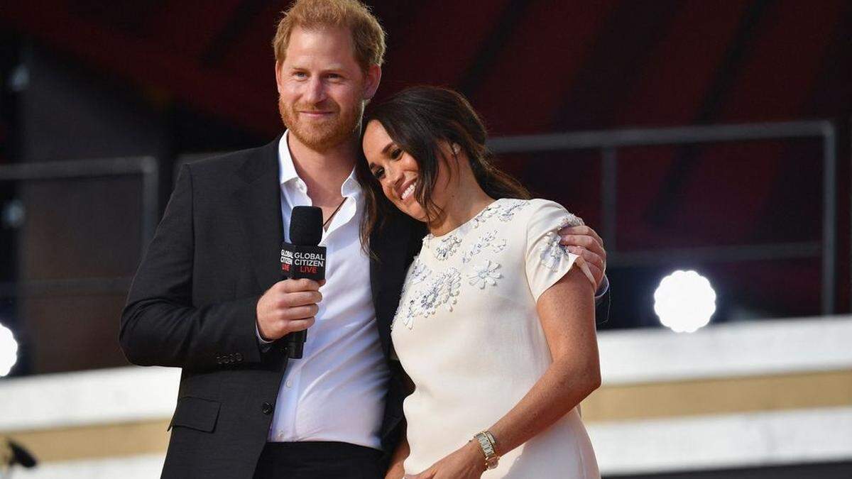 Glückliche Eltern: Meghan und Harry