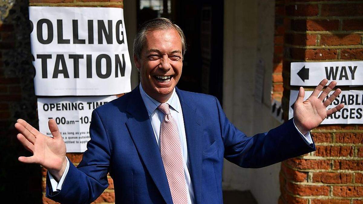 Nigel Farage jubelt über Triumph