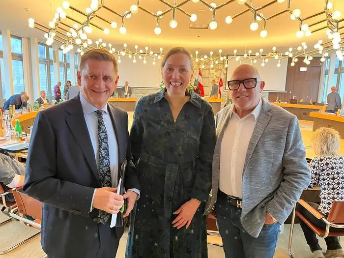 „Allianz für Leoben“ mit Bgm. Kurt Wallner (SPÖ), Susanne Sinz (Grüne) und Walter Reiter (Bürgerliste Walter Reiter)