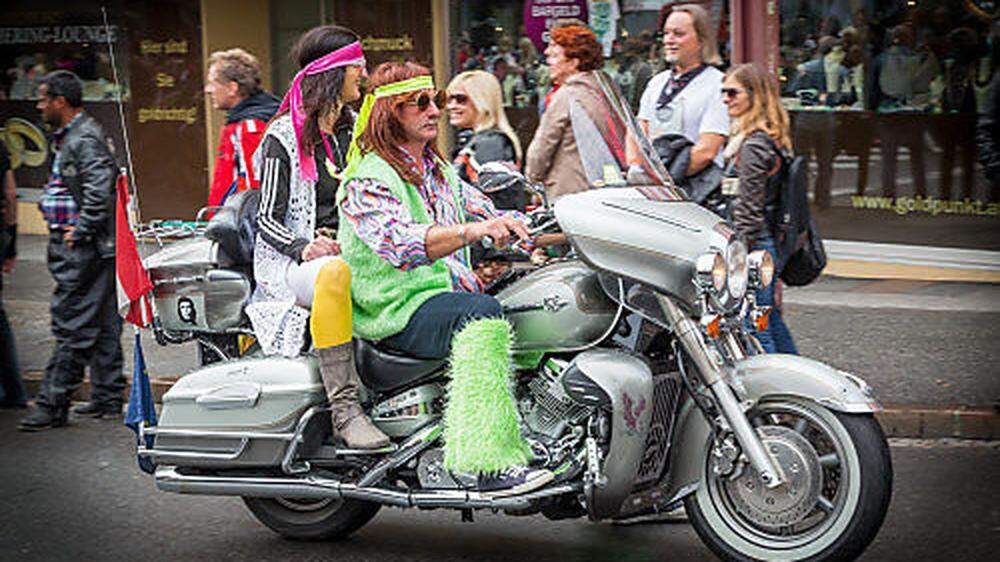 Bei der Parade sind Harleys gerne willommen - sonst auch?