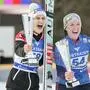 Eva Pinkelnig (links) gewann den Heimweltcup, Jacqueline Seifriedsberger wurde Zweite