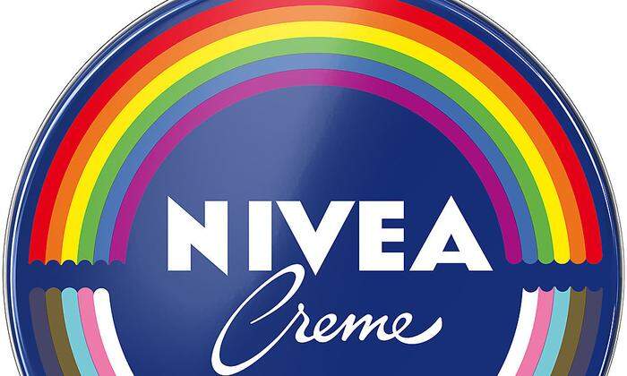 Nivea-Creme im neuen Regenbogen-Design