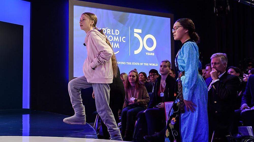 Greta Thunberg beim Weltwirtschaftsforum in Davos 