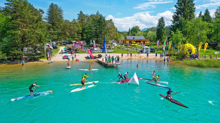 Die SUP-Alps-Trophy feierte am Faaker See eine gelungene Premiere