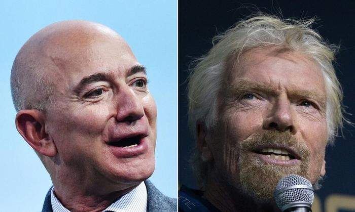 Wettlauf der Milliardäre: Bezos und Branson 