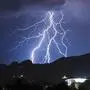 Ein Blitz über Klagenfurt