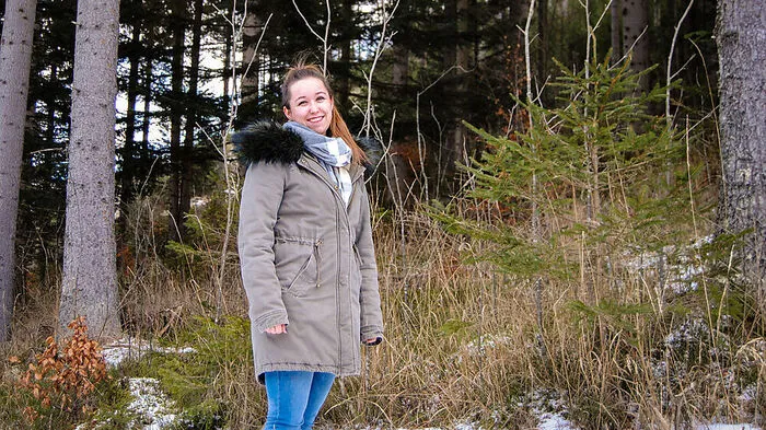 Katharina Fleischhacker aus Markt Hartmannsdorf arbeitet in Feistritzwald als Försterin. Die 22-Jährige liebt ihren Beruf sehr