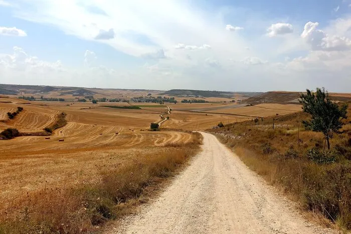 Landschaft in Zentralspanien nahe Burgos.
